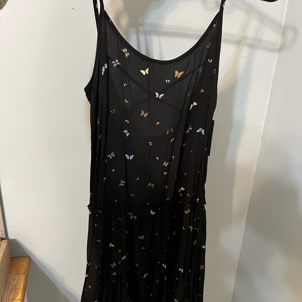 Little black butterfly dress